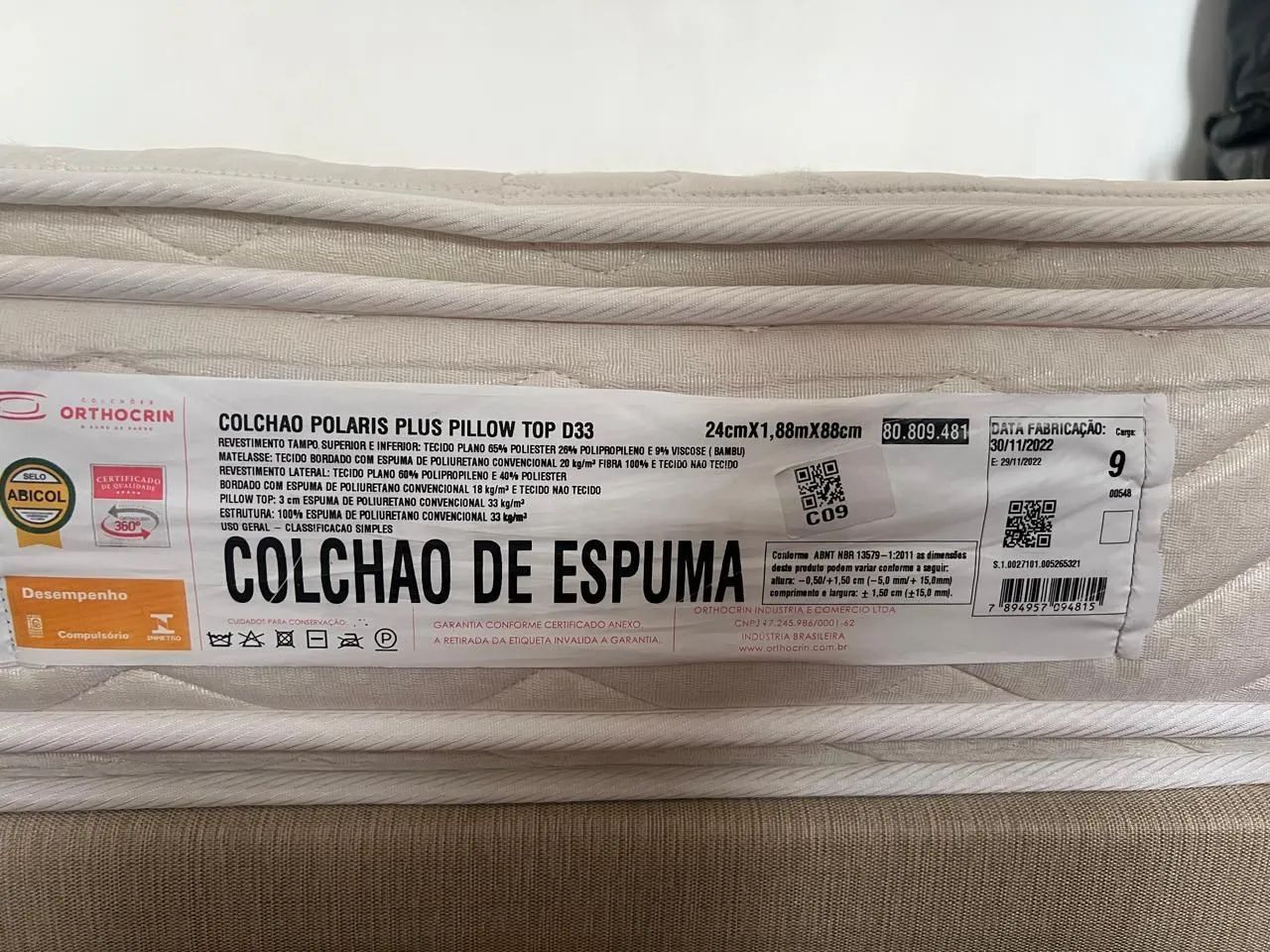 Vendo cama Box Solteiro extremamente nova!  - Foto 3