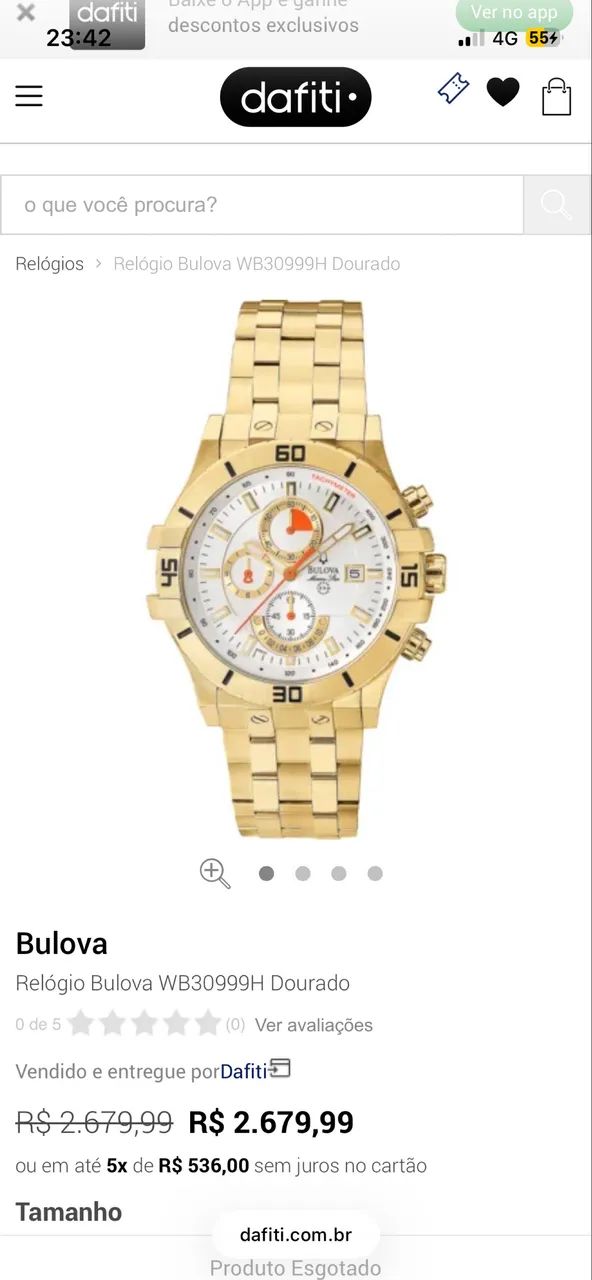 Vendo e Troco Relógio Bulova Marine Star - Foto 5