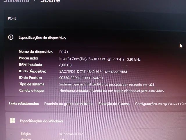 PC com i3 2100 e GPU dedicada431117346004029445