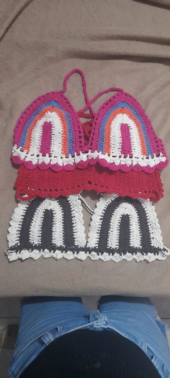 tops em crochê - Foto 3