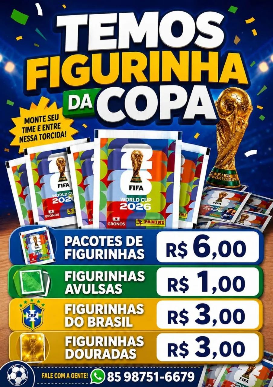 Figurinhas da copa 2026 original Panini 