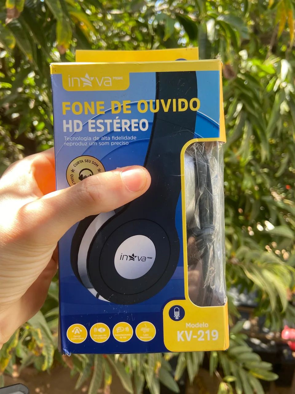Fone de Ouvido HD Estéreo Inova KV-219 com Microfone PC Notebook Celular Aula Online - Foto 5