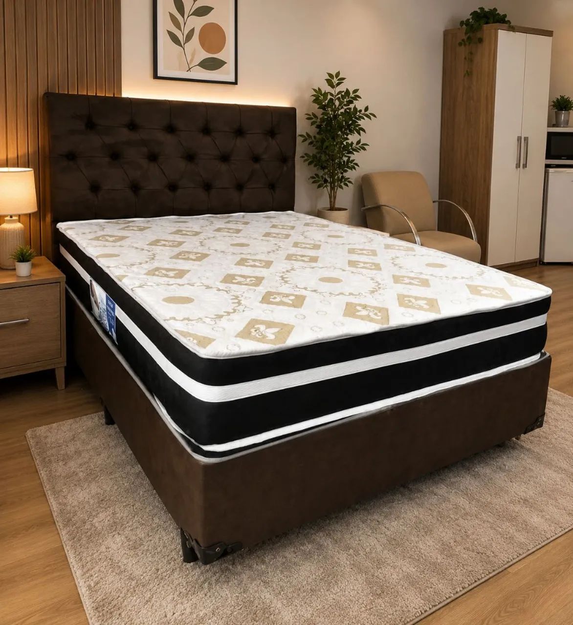 Oferta cama box casal e colchão molas  - Foto 2