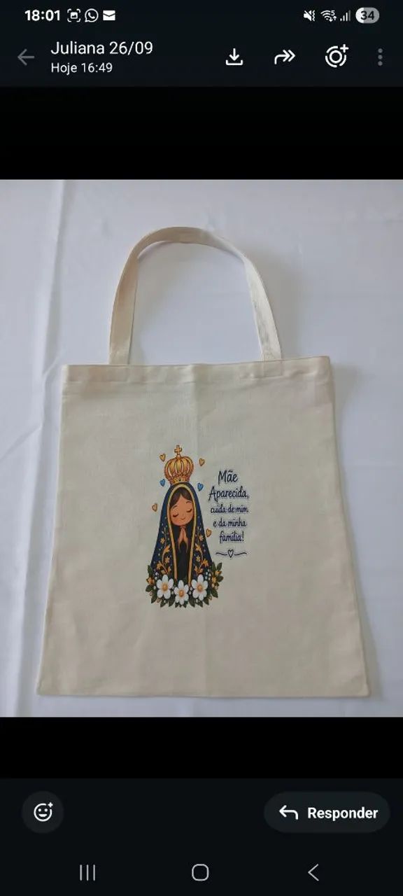 Ecobag Algodão Cru - Foto 5