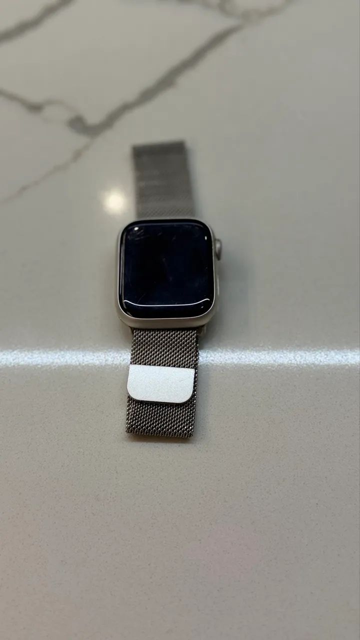 ? VENDO APPLE WATCH SERIES 7 - 41 MM - PRATA - Foto 5