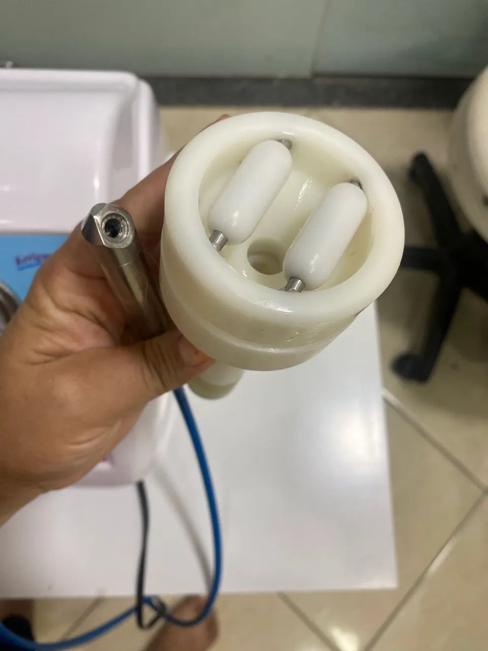 Aparelho vácuo endermo, kit peeling de diamante, limpeza de pele e pumpup - Foto 5