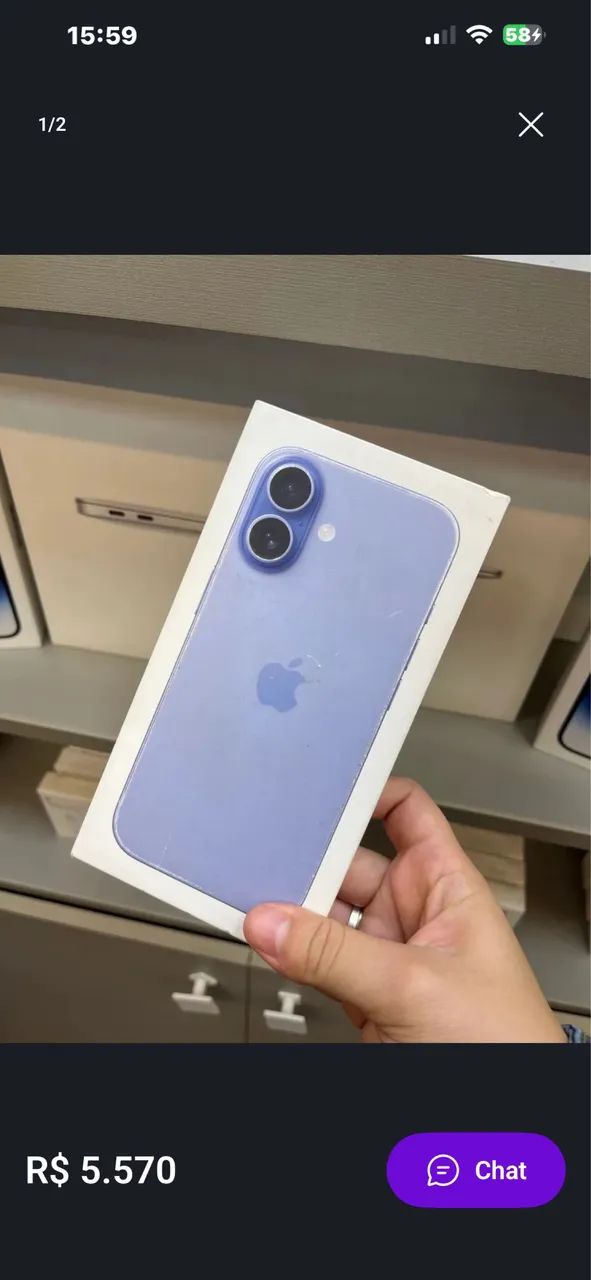 IPHONE 17- 256 gb AZUL NÉVOA NOVO 