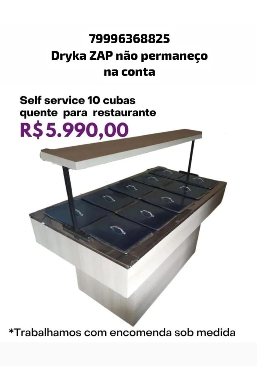 Self service banho Maria top