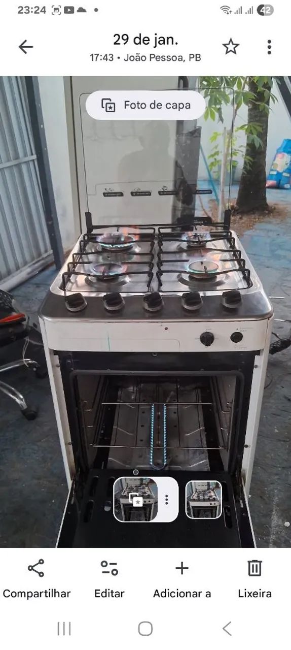 Fogao eletrico esmaltec