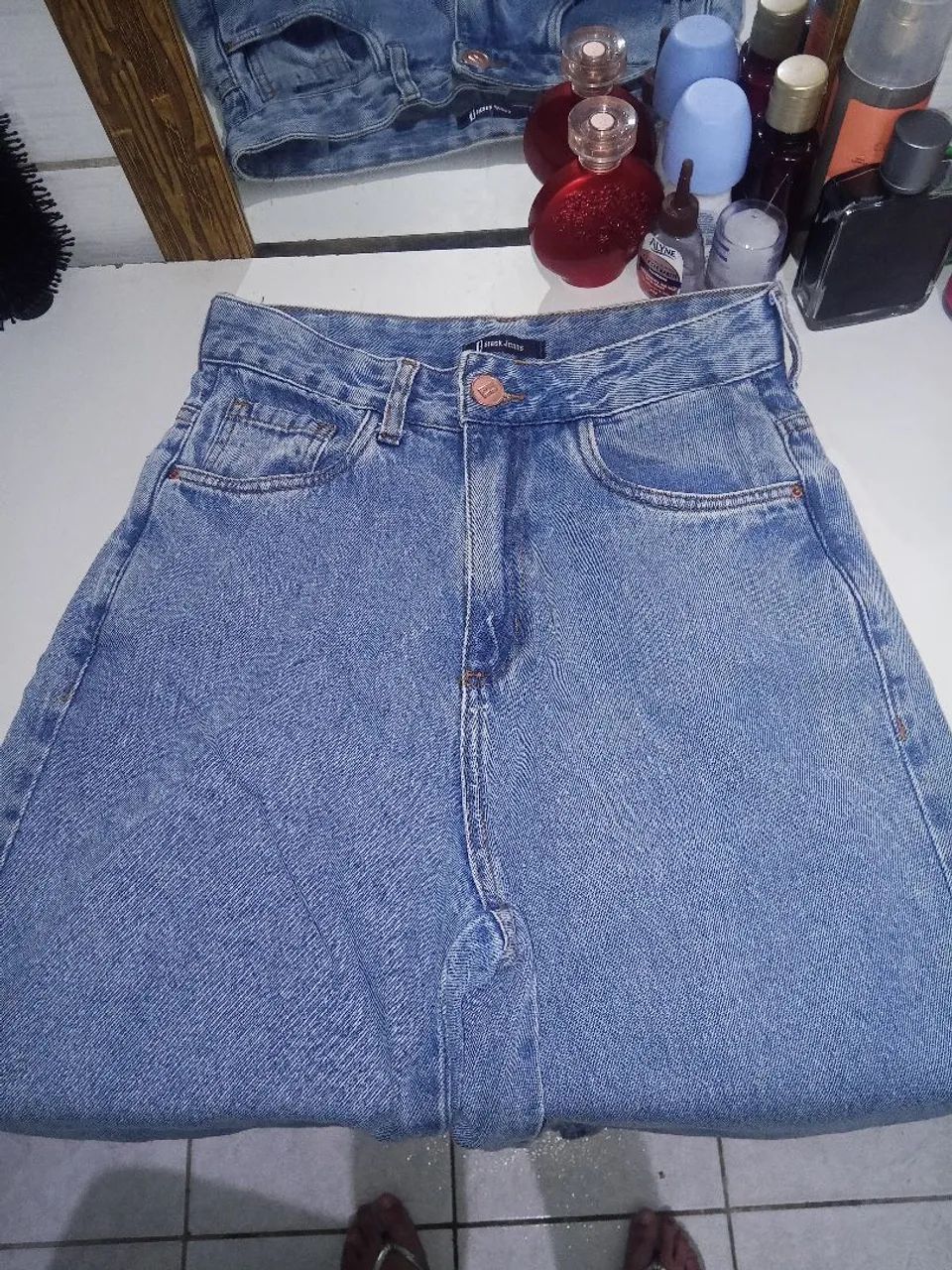 Calça wide leg