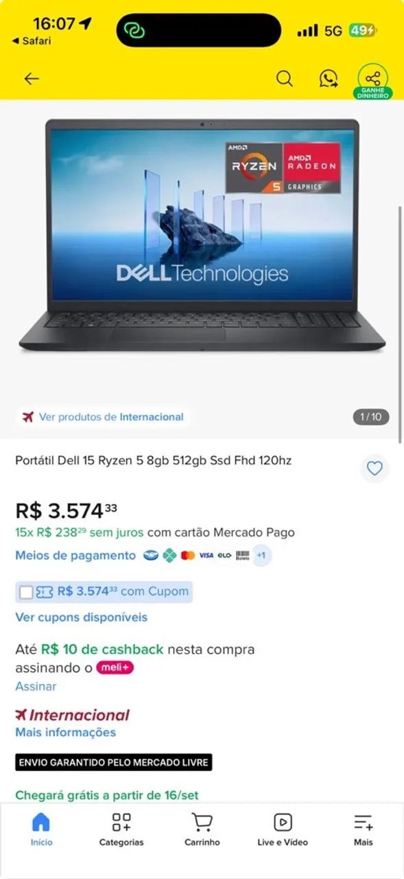 IMPERDÍVEL !!! VENDO NOTEBOOK DELL !!! - Foto 5