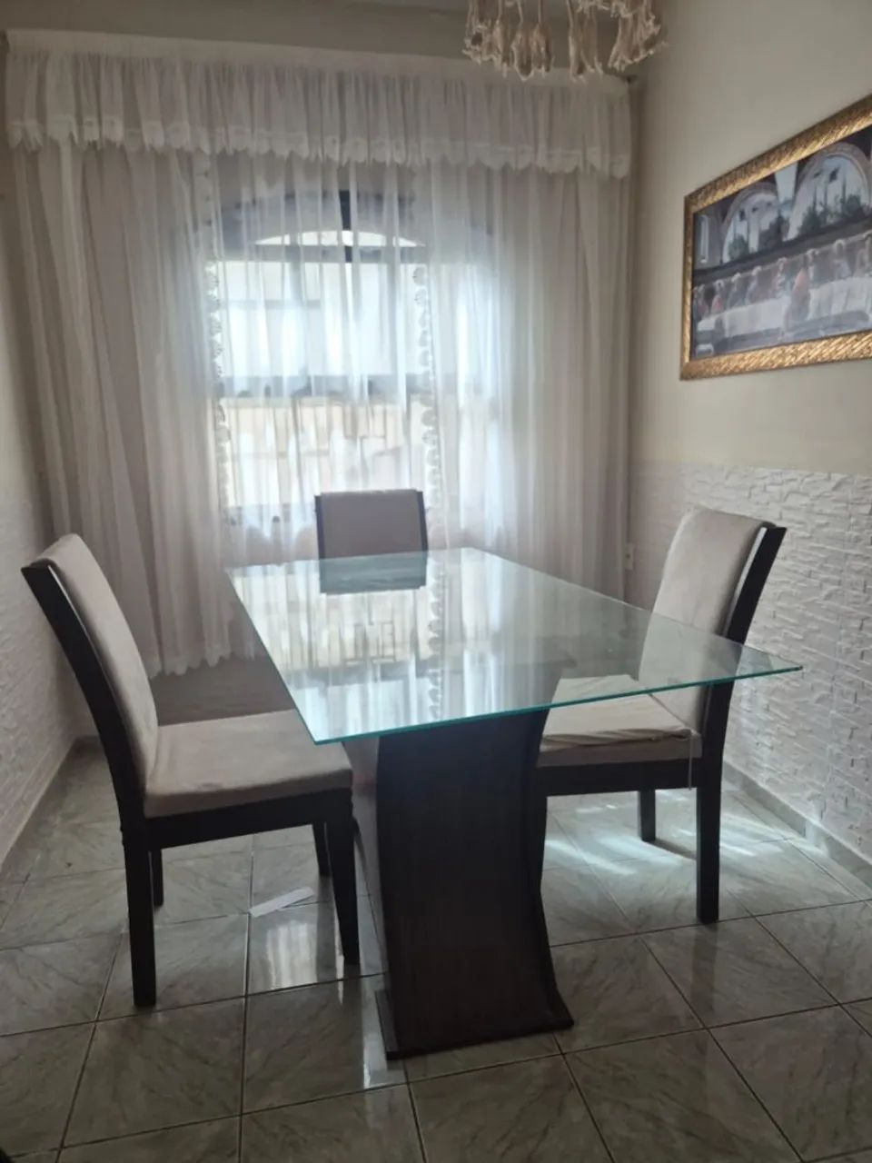 Mesa com tampo de vidro - Foto 5
