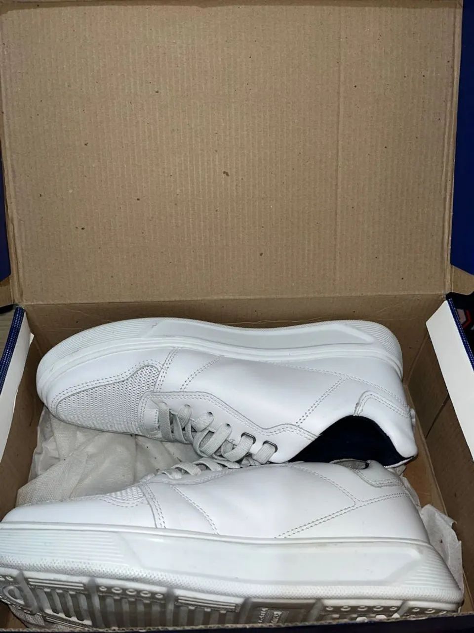 Tênis Pegada branco número 37 com caixa original usado 1 única vez - Foto 3
