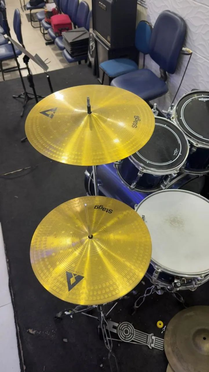 Kit de pratos de bateria - Foto 2