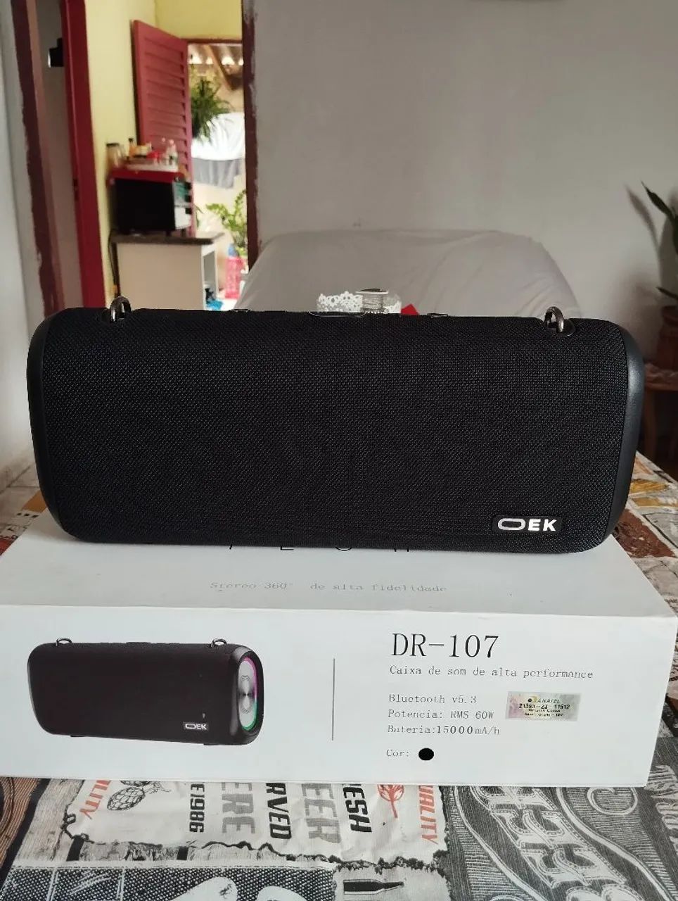 Caixa de som DR-107 som de alta performance