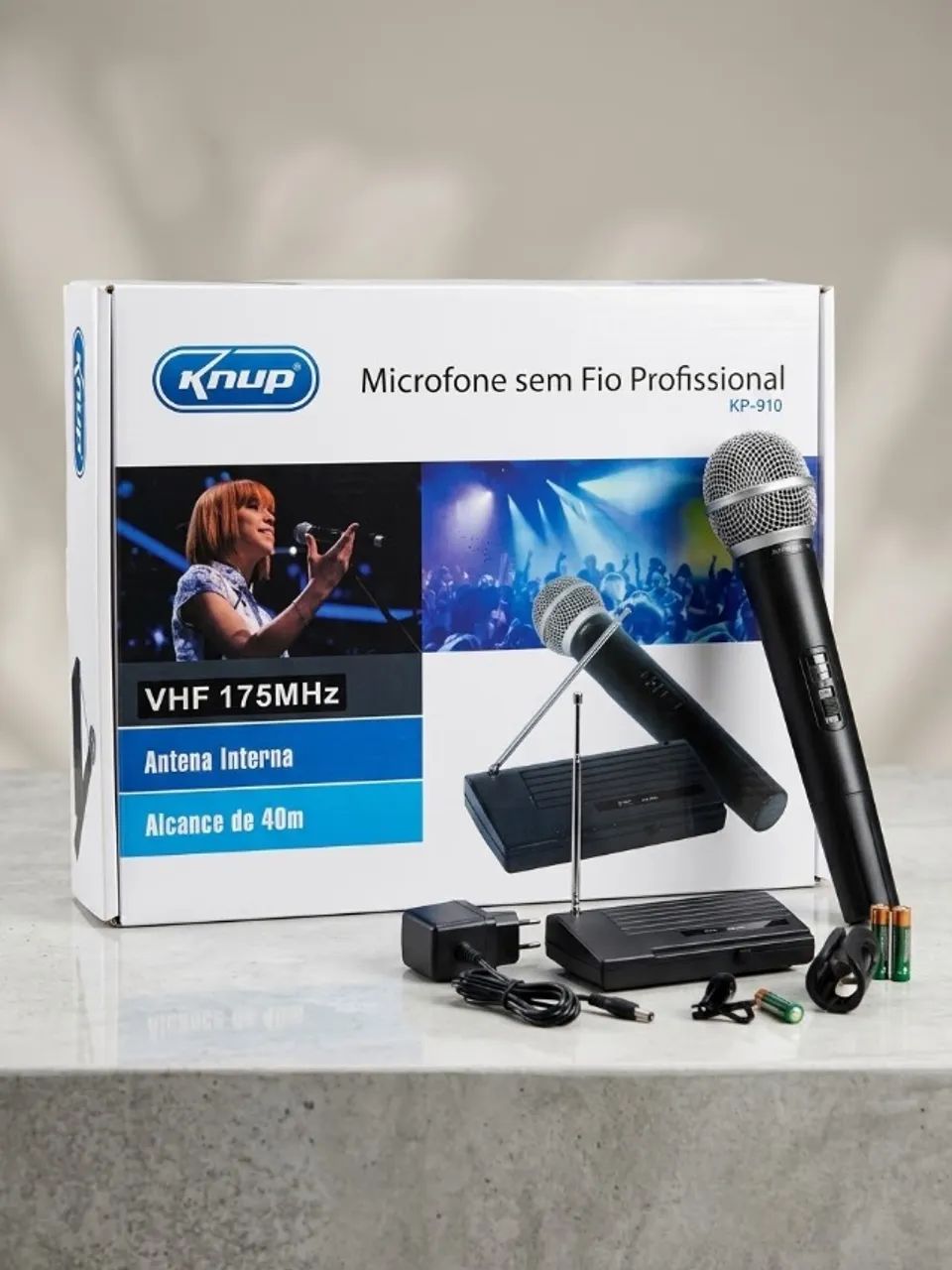Microfone profissional sem fio 