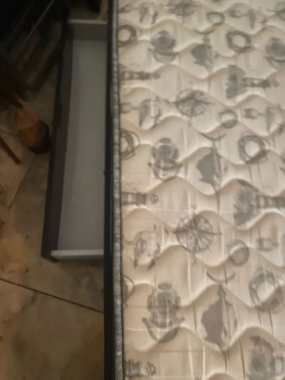 Cama de solteiro com base c/ 2 gavetões e colchão ortobom - Foto 4