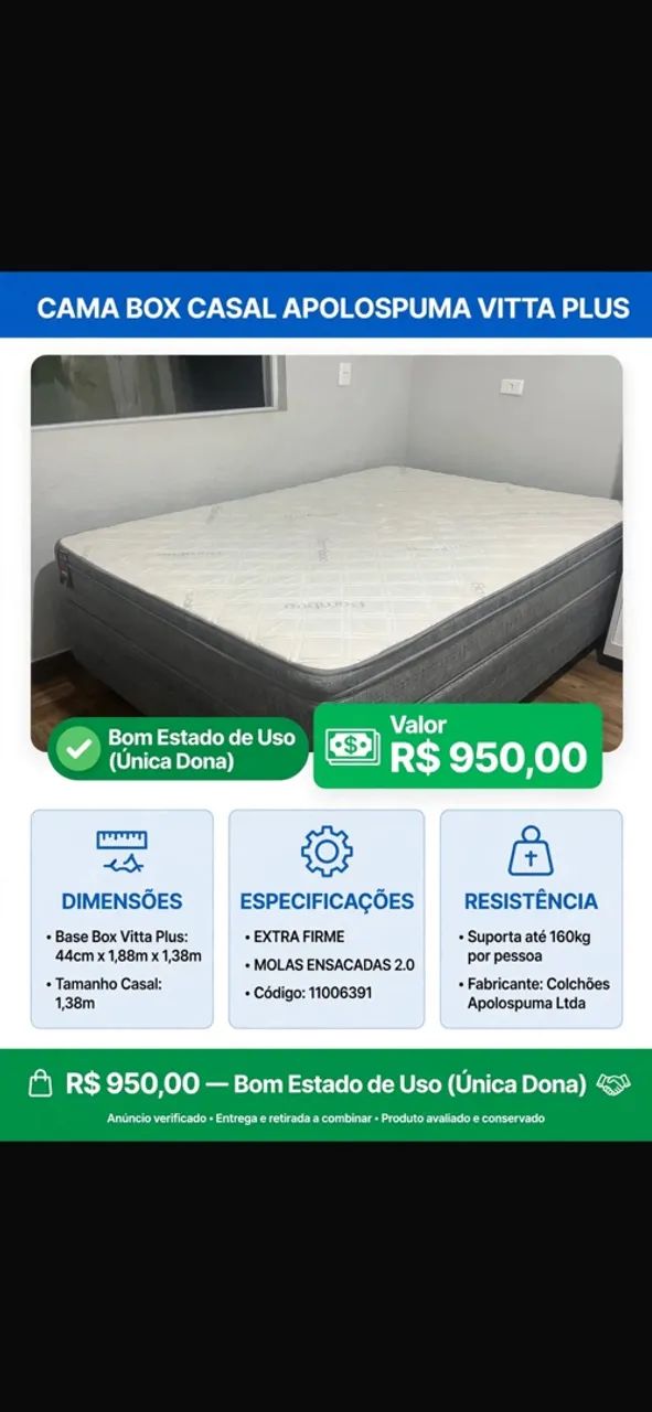 Cama Box Casal 