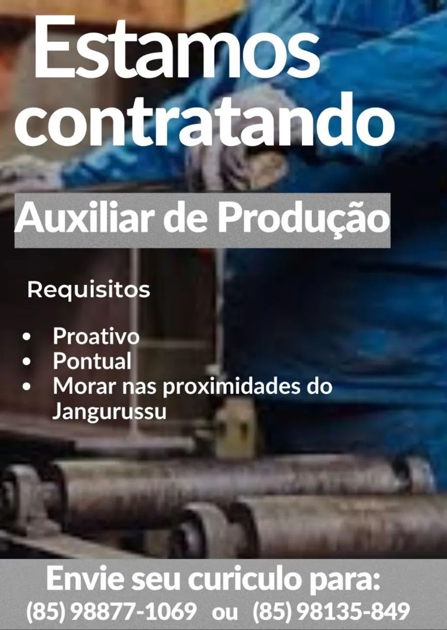 AUXILIAR DE PRODUÇÃO 