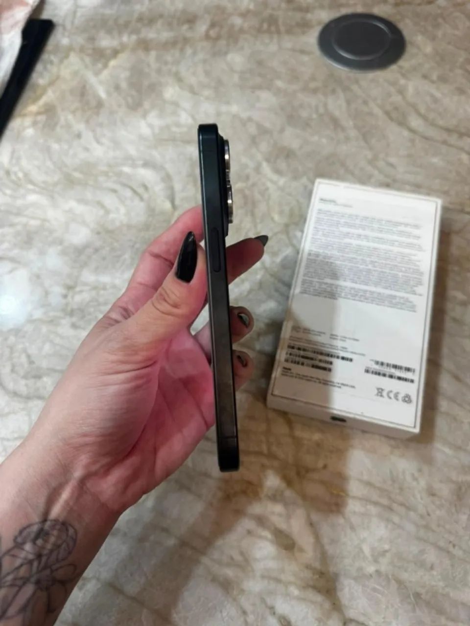 Iphone 15 Pro 128G Black Titanium seminovo 