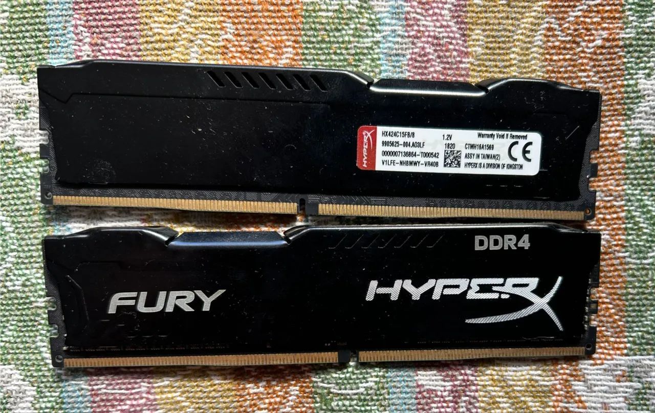 2 pentes HyperX 8gb 2400mhz CL 15 - Foto 2