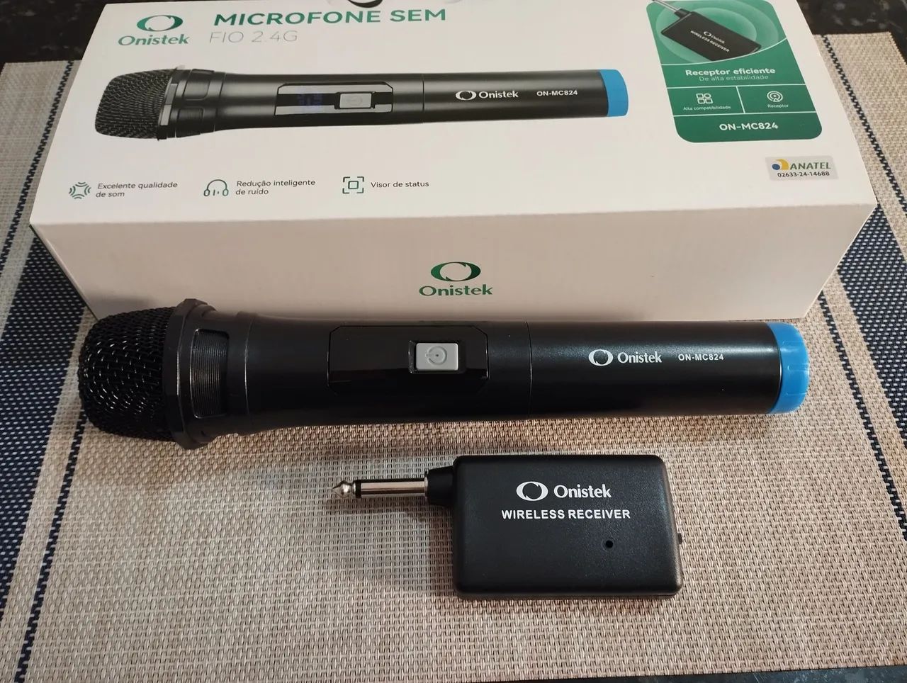 Microfone Sem Fio De Mão Dinâmico Display Led - Foto 2