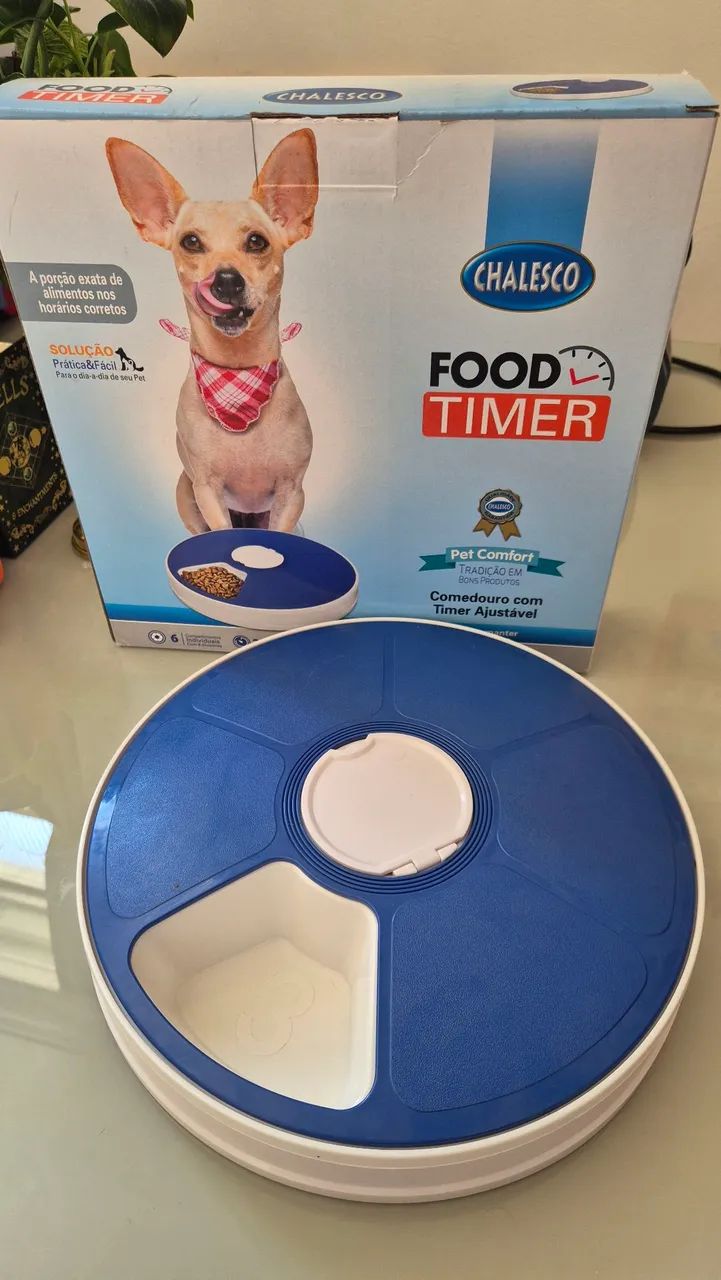 Comedouro com timer Chalesco