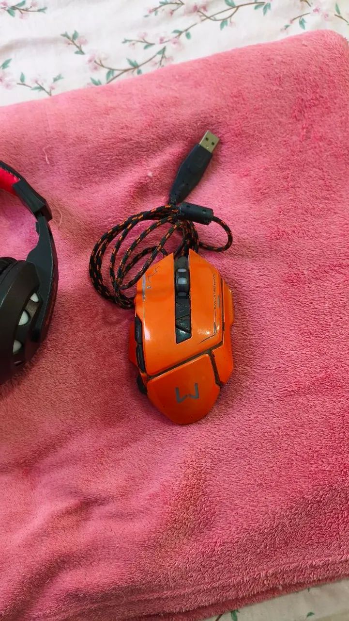 Kit Mouse Gamer Warrior 3200 DPI e Headset Target - Foto 2