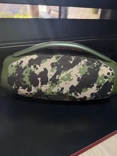 Caixa de som Boombox Bluetooth Camuflada- NOVA