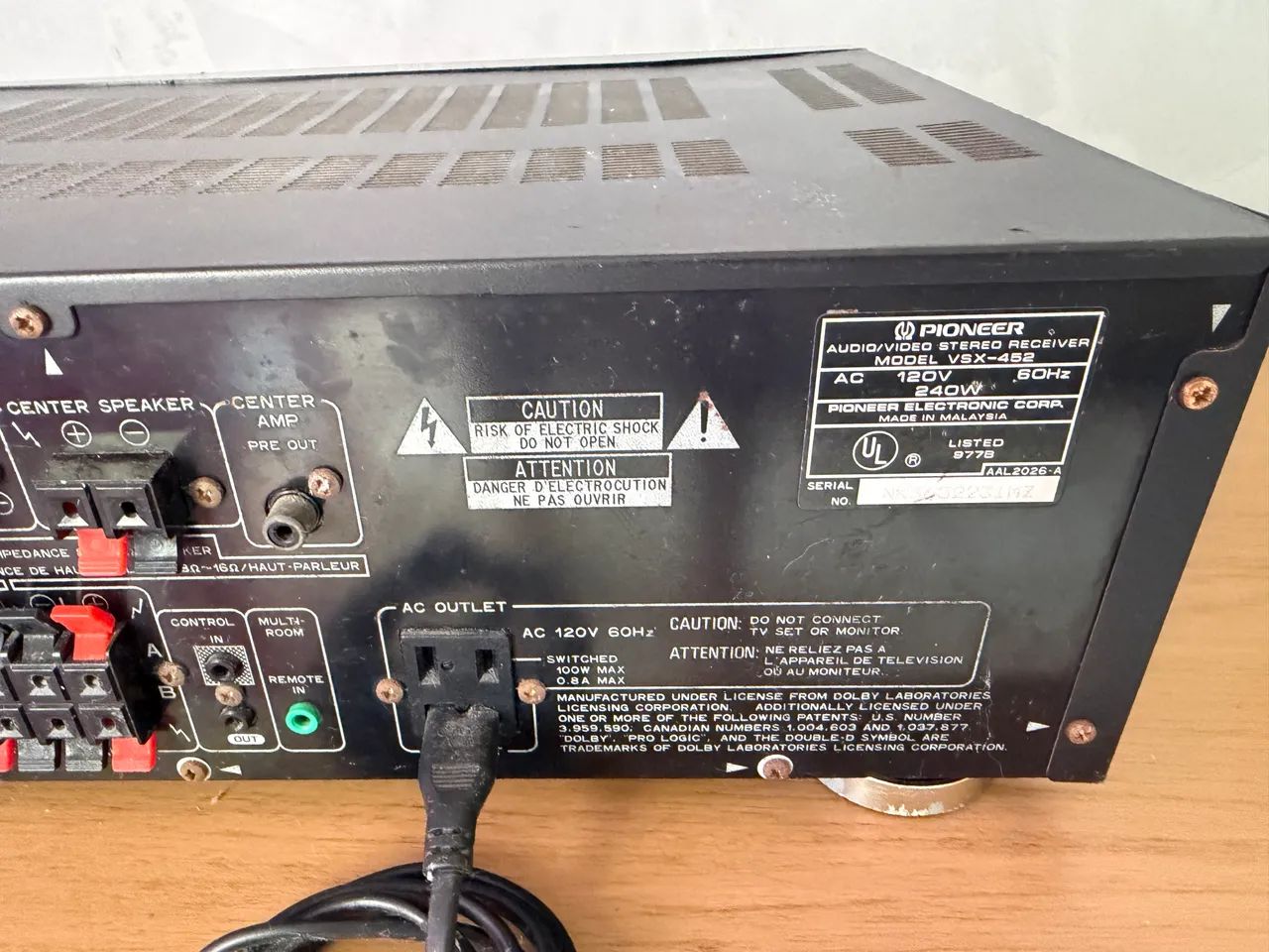 RECEIVER PIONEER VSX-452 - Foto 2