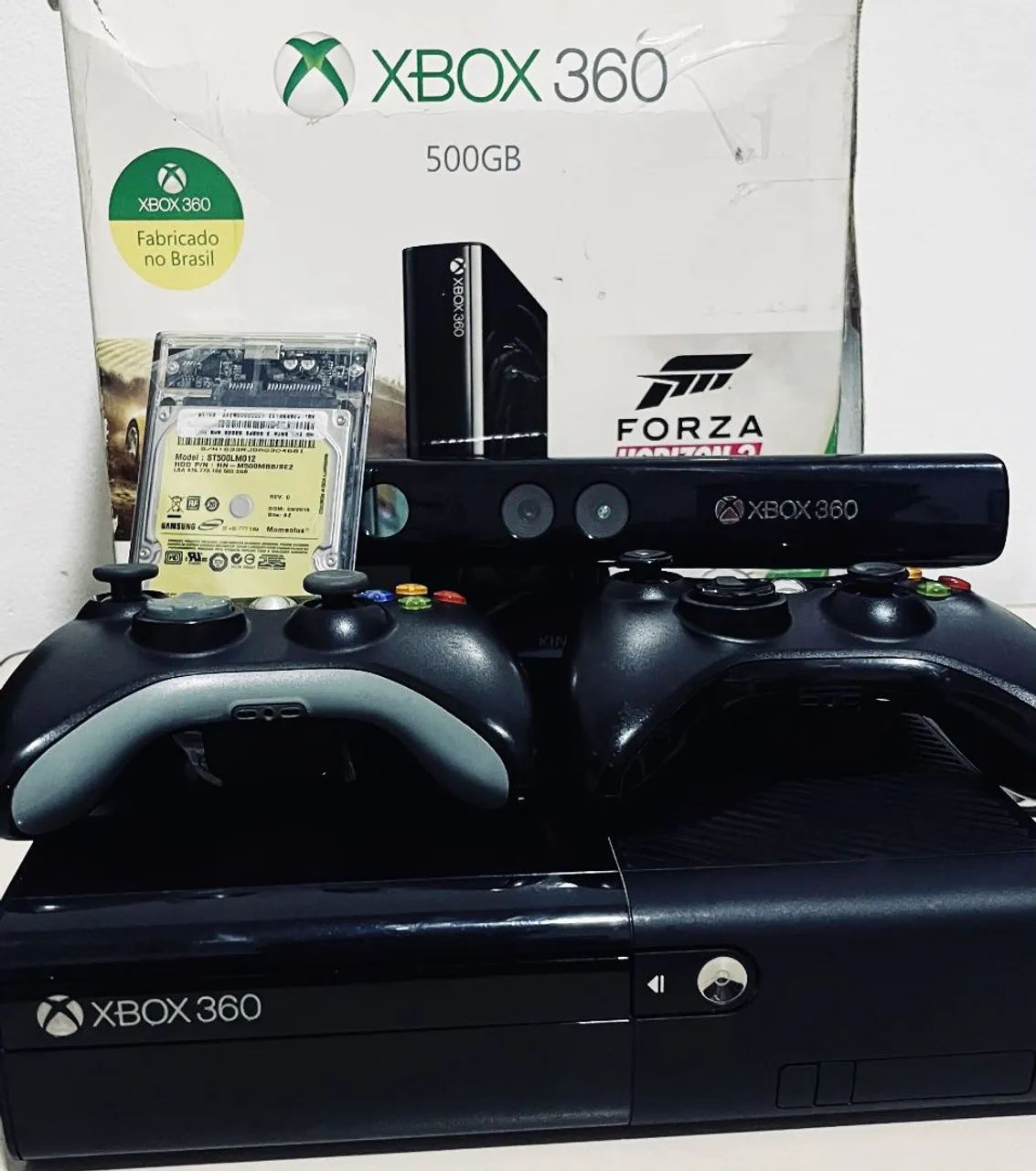 Consola Xbox 360 Super Slim / E Completa com 2 Controlos, Kinect e HD de 500GB - Foto 5