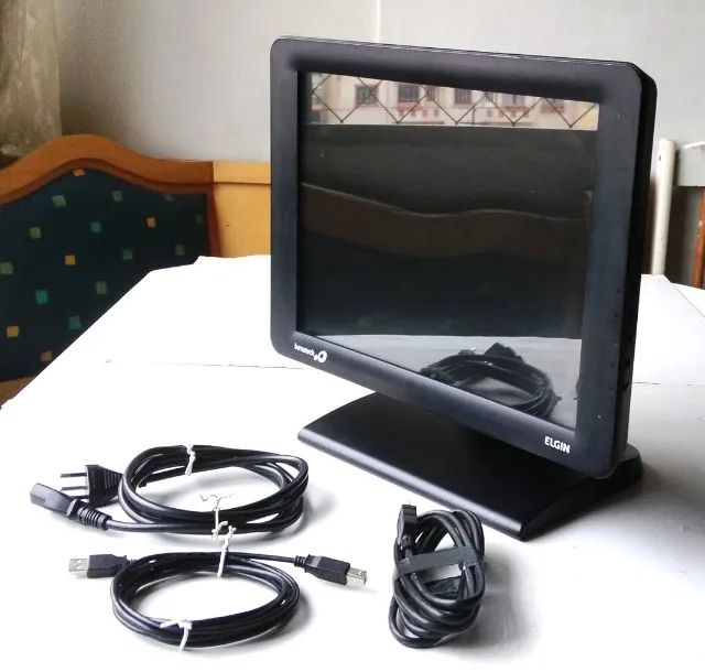 Monitor Touchscreen Bematech Elgin CM-15H 15 Polegadas (4:3) - HDMI - Preto - Usado - Foto 2
