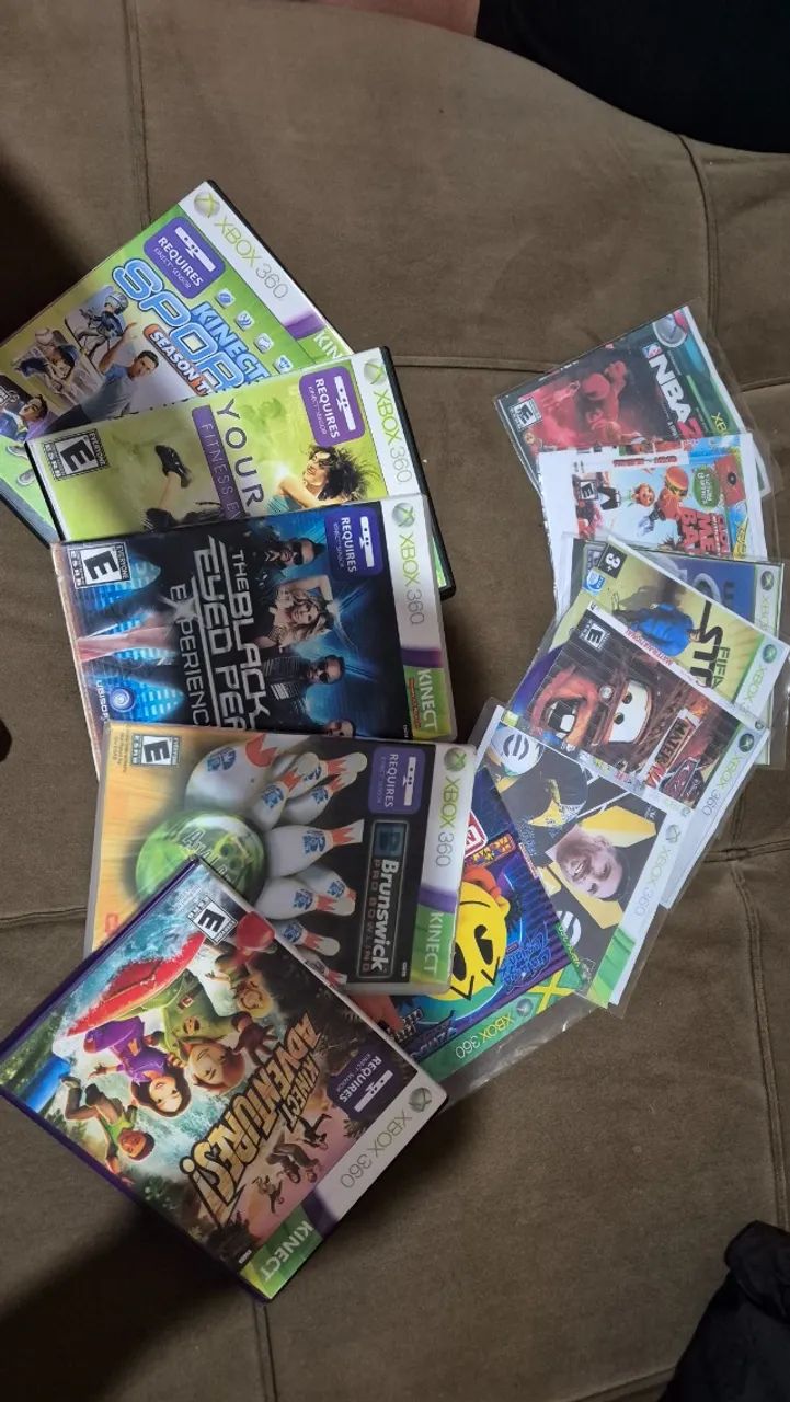 VIDEO GAME XBOX 360+KINECT+7 JOGOS