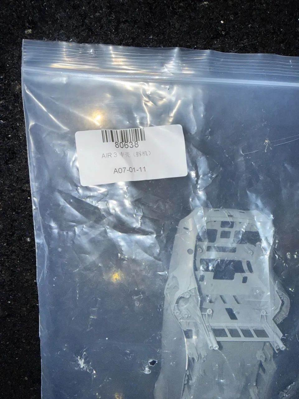 Carcaça central chassi Middle Shell para drone DJI Air 3 - Foto 3