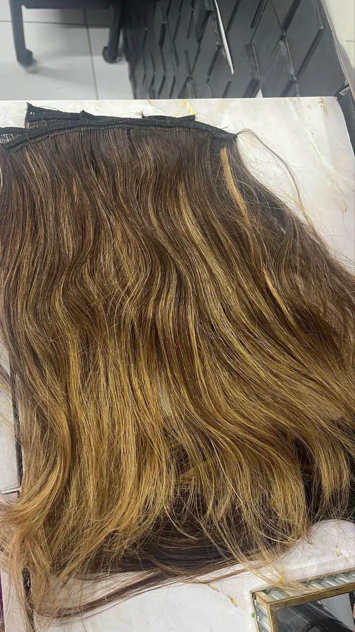Cabelo humano morena iluminada  - Foto 3
