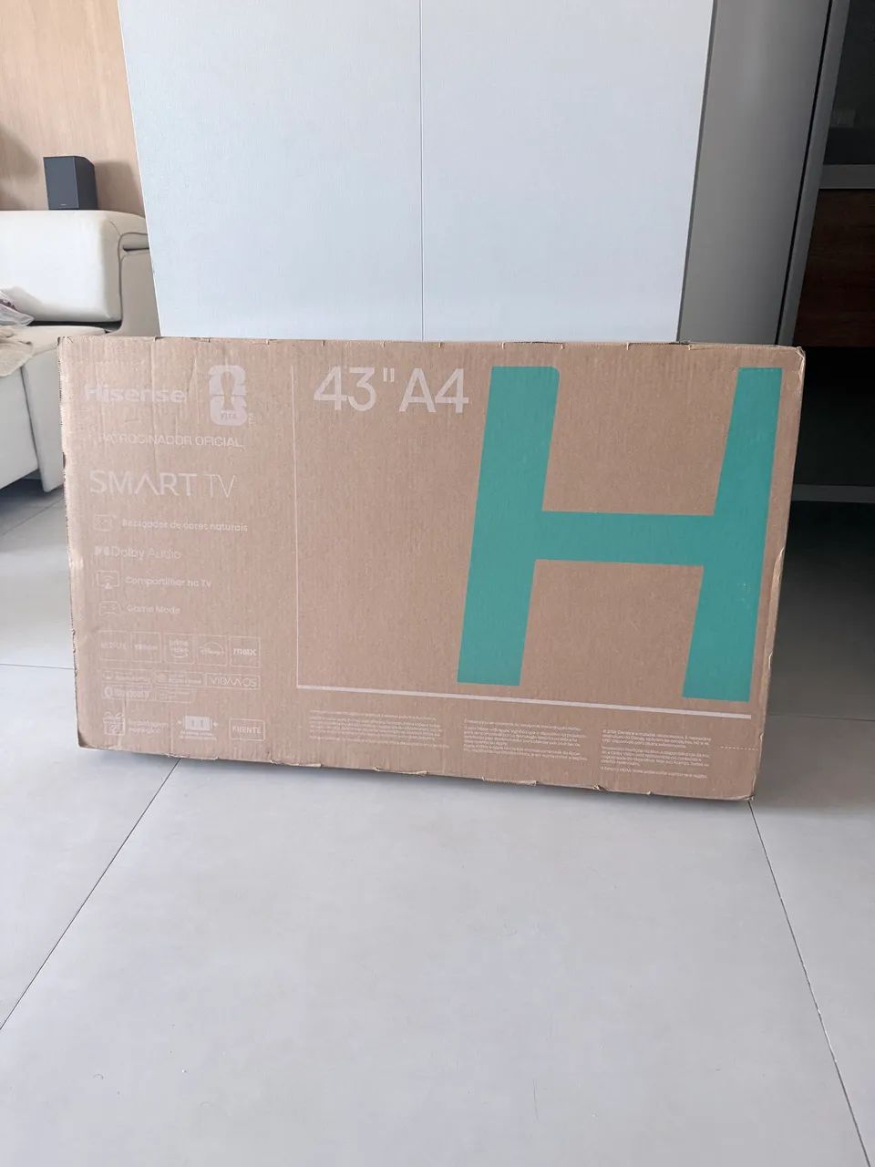 Smart TV Hisense 43" A4 VIDAA - Wi-Fi, Bluetooth, Dolby Audio (Na Caixa)