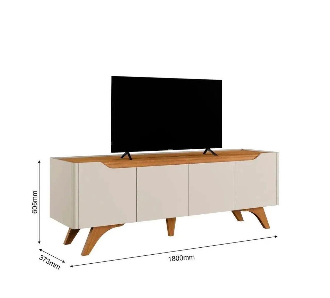Rack off white e nature NOVO 180cm - Foto 2