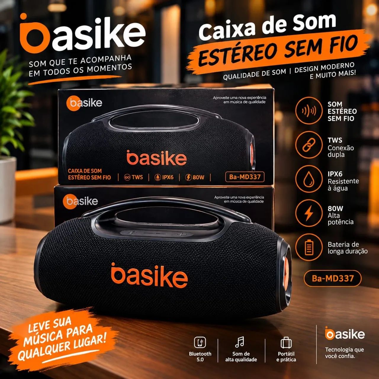 Caixa bluetooth basike preço promocional 