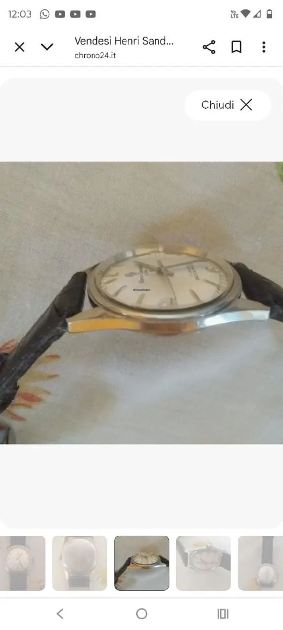 Relógio vintage suiço Henri Sandoz e Fils. - Foto 3