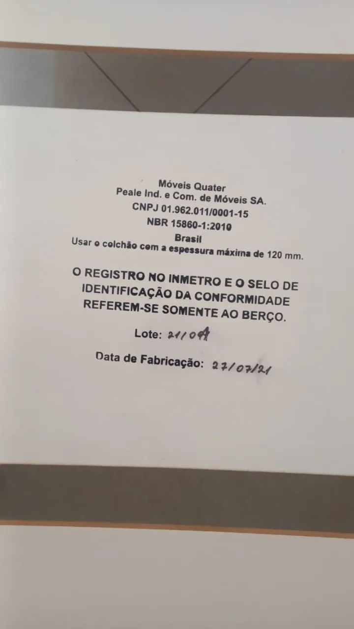 Berço americano cozy quater 2 em 1 vira mini cama - usado único dono - Foto 3