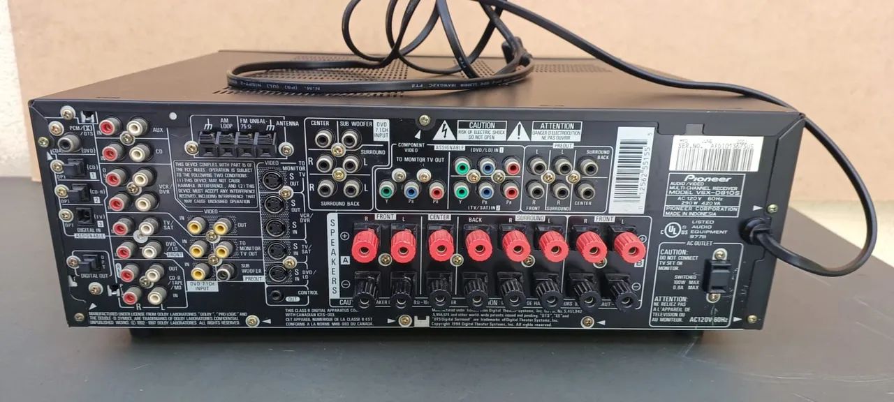 Receiver Pioneer vsx810s - Foto 5
