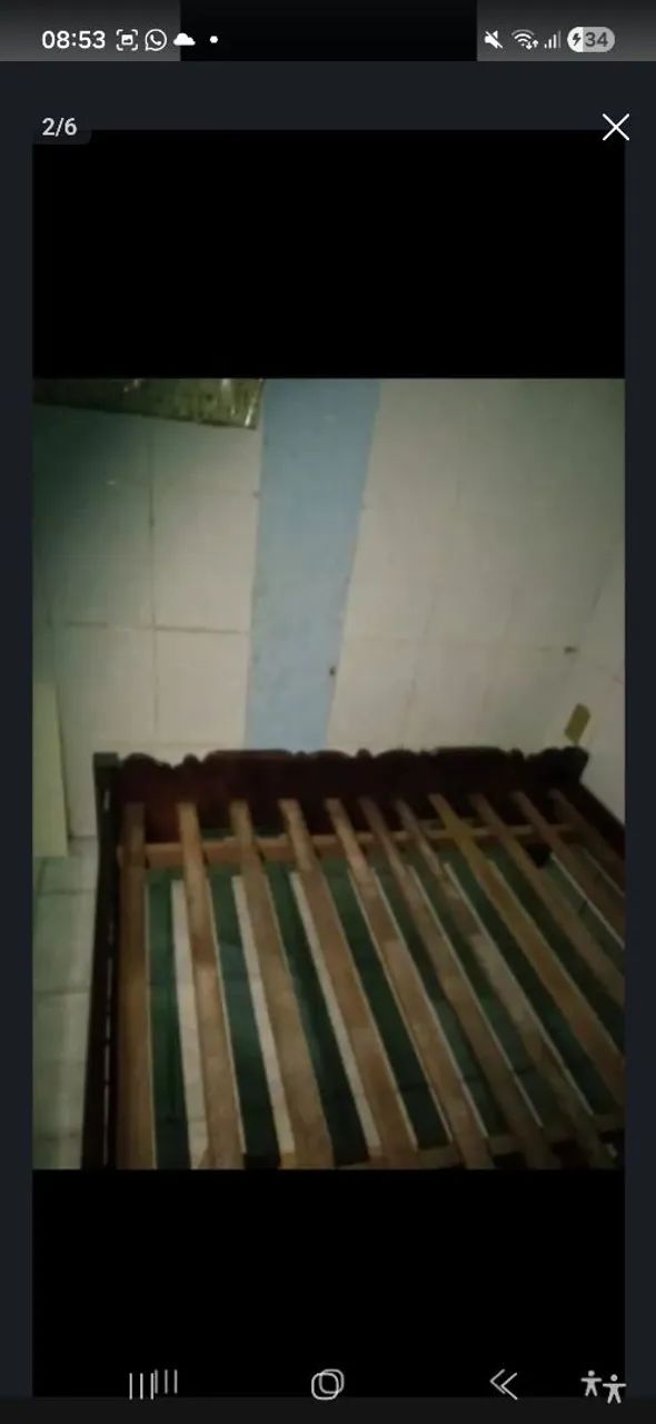 Cama de madeira de casal  - Foto 4