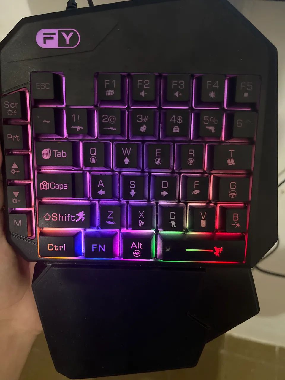 Teclado de uma mão para pc ou mobilado  - Foto 2