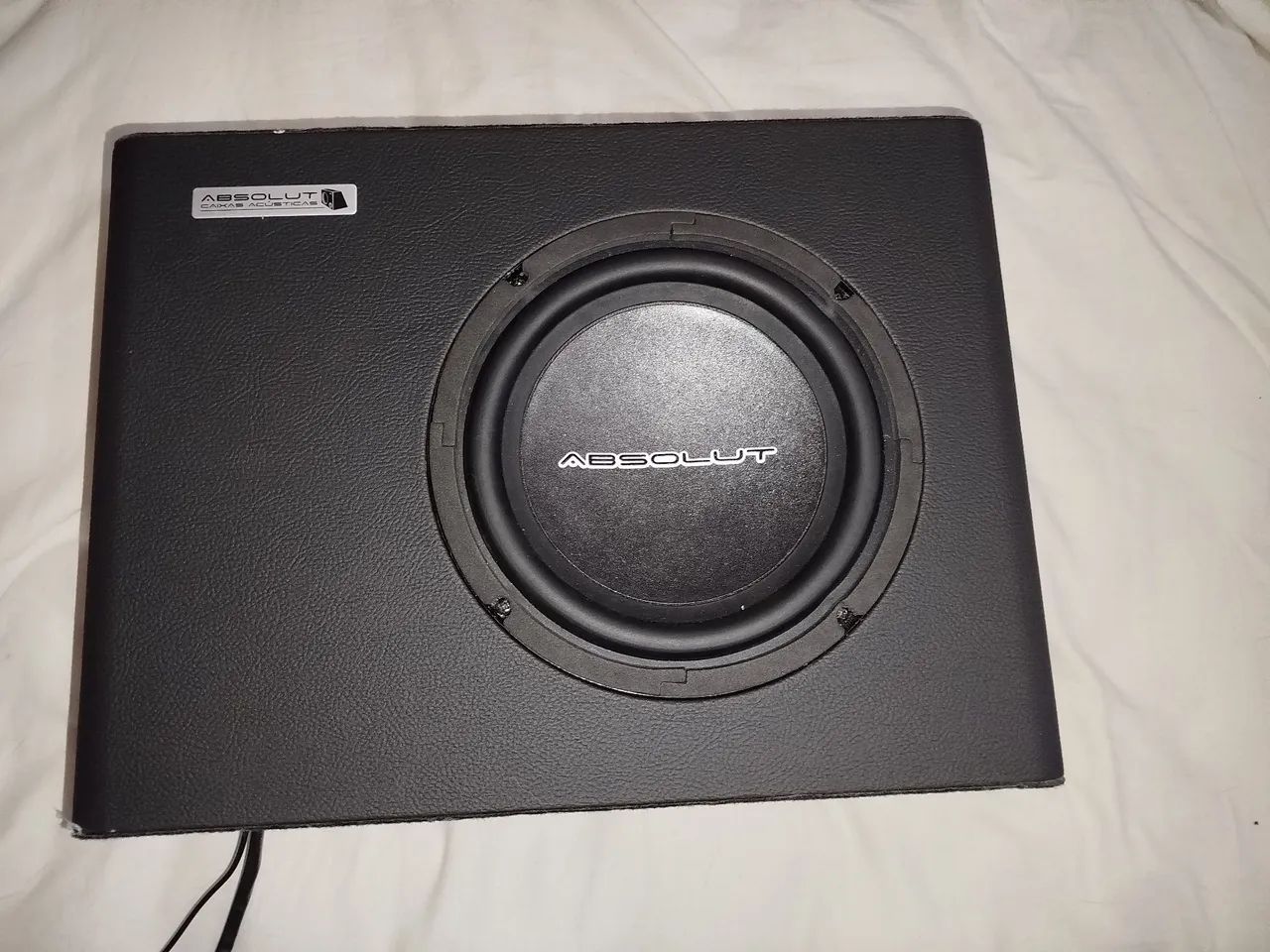 Caixa sub slim amplificada 