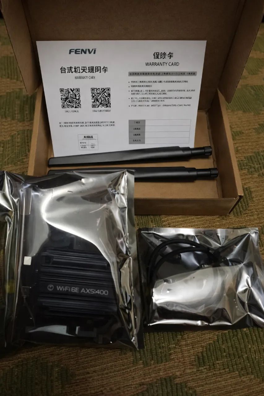 Placa de Rede PCIe Fenvi WiFi 6E AX5400 Tri-Band 5374Mbps + Bluetooth 5.3 PC - Foto 4