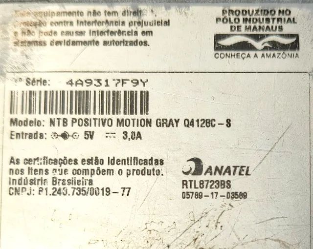 Notebook Positivo Motion Gray Q4128C-S - em bootlocker e precisa formatar para usar   - Foto 4