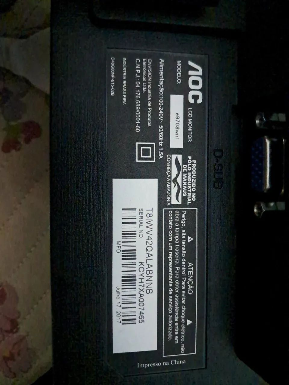 ? Monitor AOC E970SWN 18,5" - Foto 4
