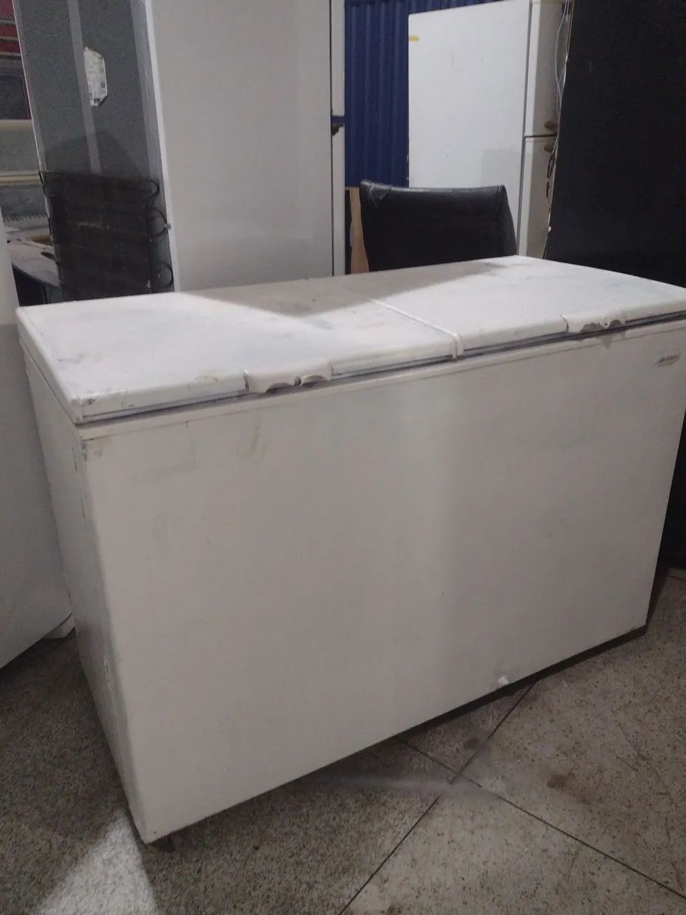 Freezer horizontal duas tampas funcionando perfeitamente 1300 - Foto 3