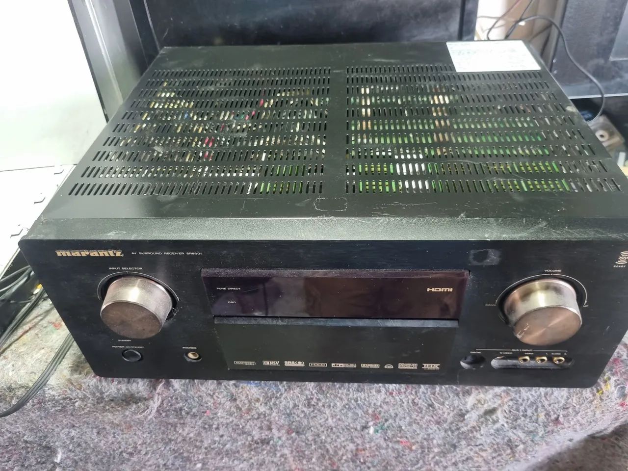 Receiver Marantz Modelo Sr 8001 127V, Não Funcionar  não tem controle Remoto 