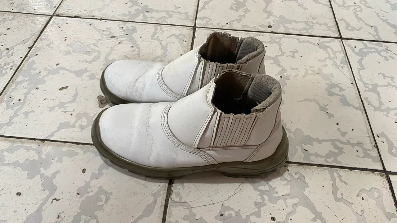Bota branca masculina - Foto 3